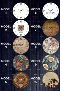 30 Farklı Model Kişiye Özel Saat - Ahşap Kalitesi ve Şık Tasarımlar, Futbol, Bohem, Türk Desenli 30 Farklı Model Kişiye Özel Saat - Ahşap Kalitesi ve Şık Tasarımlar, Futbol, Bohem, Türk Desenli.