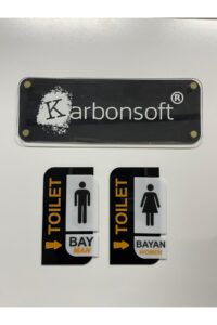 Parlak Pleksi WC Bay/Bayan toilet Yönlendirme Levhası Parlak Pleksi WC Bay/Bayan toilet Yönlendirme Levhası.