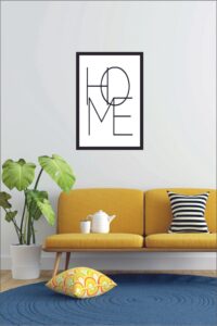 Home Yazılı Ahşap Mdf Çerçeve Görünümlü Mdf Home Yazılı Ahşap Mdf Çerçeve Görünümlü Mdf.