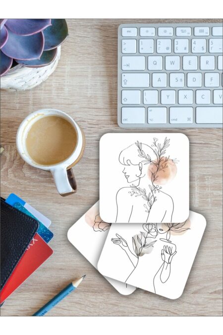 Bohom Kadın Illüstrasyon Temalı Ahşap Bardak Altlığı Ahşap Baskılı Altlık 6'lı Set (9 X9CM) Bohom Kadın Illüstrasyon Temalı Ahşap Bardak Altlığı Ahşap Baskılı Altlık 6'lı Set (9 X9CM).