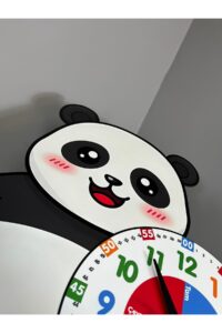 Sevimli Panda Po Montessori Çocuk Odası Eğitici Ahşap Duvar Saati - Sessiz Mekanizma, Şık Tasarım Sevimli Panda Po Montessori Çocuk Odası Eğitici Ahşap Duvar Saati - Sessiz Mekanizma, Şık Tasarım.