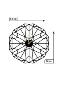 Ahşap Lazer Kesim Geometrik Duvar Saati Ahşap Lazer Kesim Geometrik Duvar Saati.
