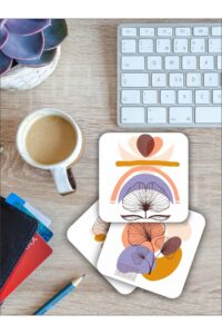 Bohem Geometrik Çiçek Temalı Ahşap Bardak Altlığı Ahşap Baskılı Altlık 6'lı Set (9 X9CM) Bohem Geometrik Çiçek Temalı Ahşap Bardak Altlığı Ahşap Baskılı Altlık 6'lı Set (9 X9CM).