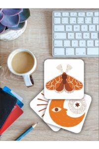 Bohem Çam Ağacı Temalı Ahşap Bardak Altlığı Ahşap Baskılı Altlık 6'lı Set (9 X9CM) Bohem Çam Ağacı Temalı Ahşap Bardak Altlığı Ahşap Baskılı Altlık 6'lı Set (9 X9CM).