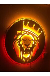 Aslan Led Işıklı Tablo Aslan Led Işıklı Tablo.