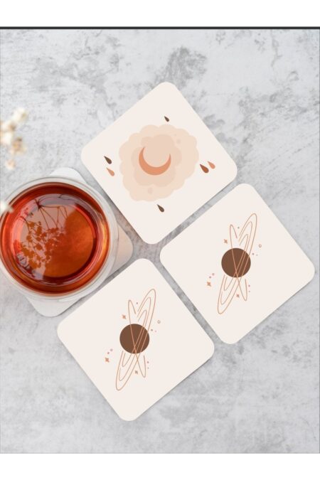 Bohem Fil Temalı Ahşap Bardak Altlığı Ahşap Baskılı Altlık 6'lı Set (9 X9CM) Bohem Fil Temalı Ahşap Bardak Altlığı Ahşap Baskılı Altlık 6'lı Set (9 X9CM).