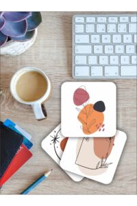 Bohem Ay Kelebek Temalı Ahşap Bardak Altlığı Ahşap Baskılı Altlık 6'lı Set (9 X9CM) Bohem Ay Kelebek Temalı Ahşap Bardak Altlığı Ahşap Baskılı Altlık 6'lı Set (9 X9CM).