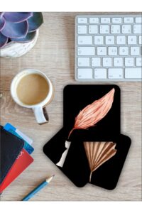 Bohem Yaprak Temalı Ahşap Bardak Altlığı Ahşap Baskılı Altlık 6'lı Set (9 X9CM) Bohem Yaprak Temalı Ahşap Bardak Altlığı Ahşap Baskılı Altlık 6'lı Set (9 X9CM).