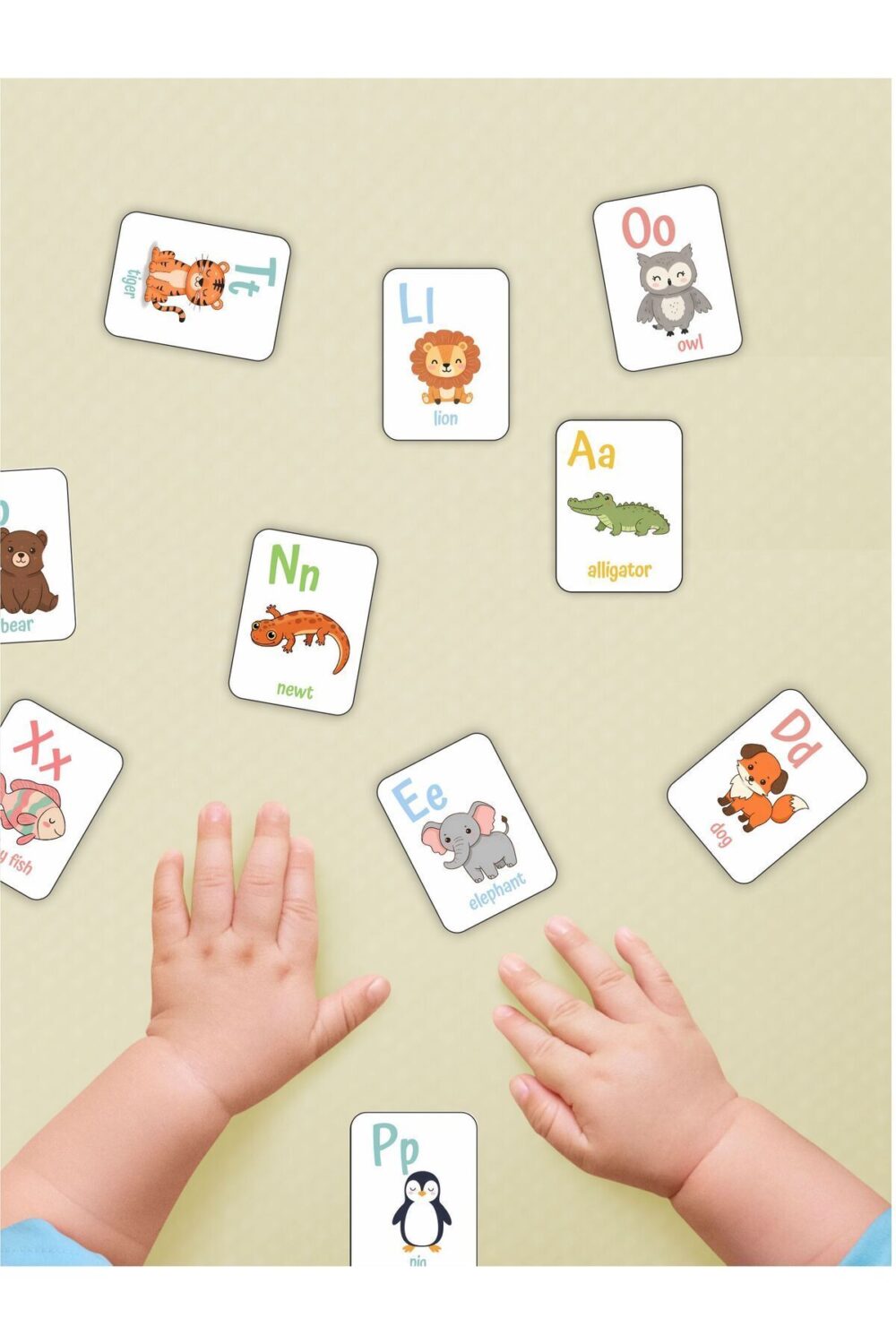 Ahşap Ingilizce Alfabe Kartları - Alfabe Ingilizce Eğitim Seti Ingilizce Öğrenme Kartları Montessori.