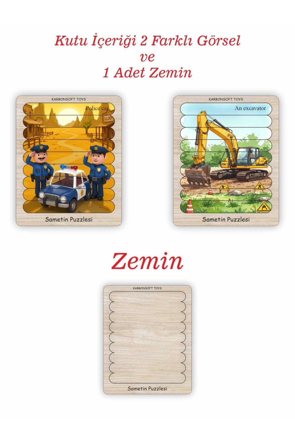 3D Ahşap Dondurma Çubuğu Bulmacası |  Yapboz | Montessori Eğitici Oyuncak - En İyi Hediye Fikri.