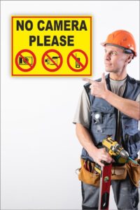 Iş Güvenliği Uyarı Levhası Kamera Kullanmayınız Iş Güvenliği Uyarı Levhası Kamera Kullanmayınız.