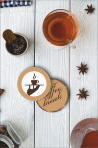 Retro Kahve/coffee Temalı Bardak Altlığı Ahşap Baskılı Altlık 6'lı Set (9 X9CM) Retro Kahve/coffee Temalı Bardak Altlığı Ahşap Baskılı Altlık 6'lı Set (9 X9CM).