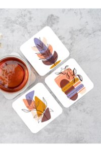 Bohem Geometrik Çiçek Temalı Ahşap Bardak Altlığı Ahşap Baskılı Altlık 6'lı Set (9 X9CM) Bohem Geometrik Çiçek Temalı Ahşap Bardak Altlığı Ahşap Baskılı Altlık 6'lı Set (9 X9CM).