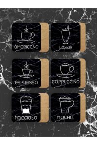 Vintage Kahve Retro 6'lı Ahşap Bardak Altlığı Seti (9 X 9CM) Vintage Kahve Retro 6'lı Ahşap Bardak Altlığı Seti (9 X 9CM).