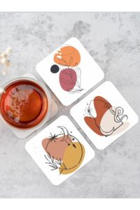 Bohem Ay Kelebek Temalı Ahşap Bardak Altlığı Ahşap Baskılı Altlık 6'lı Set (9 X9CM) Bohem Ay Kelebek Temalı Ahşap Bardak Altlığı Ahşap Baskılı Altlık 6'lı Set (9 X9CM).