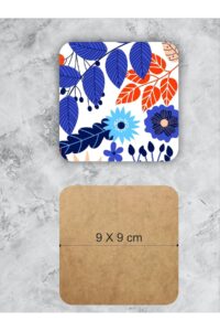 Çiçek Desenli Bardak Altlığı Ahşap Baskılı Altlık 6'lı Set (9 X9CM) Çiçek Desenli Bardak Altlığı Ahşap Baskılı Altlık 6'lı Set (9 X9CM).