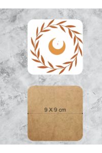 Bohem Göz Bulut Temalı Ahşap Bardak Altlığı Ahşap Baskılı Altlık 6'lı Set (9 X9CM) Bohem Göz Bulut Temalı Ahşap Bardak Altlığı Ahşap Baskılı Altlık 6'lı Set (9 X9CM).