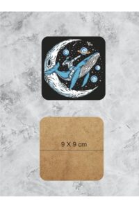 Astronot Temalı Ahşap Bardak Altlığı Ahşap Baskılı Altlık 6'lı Set (9 X9CM) Astronot Temalı Ahşap Bardak Altlığı Ahşap Baskılı Altlık 6'lı Set (9 X9CM).