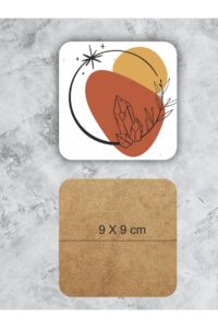 Bohem Ay Kelebek Temalı Ahşap Bardak Altlığı Ahşap Baskılı Altlık 6'lı Set (9 X9CM) Bohem Ay Kelebek Temalı Ahşap Bardak Altlığı Ahşap Baskılı Altlık 6'lı Set (9 X9CM).