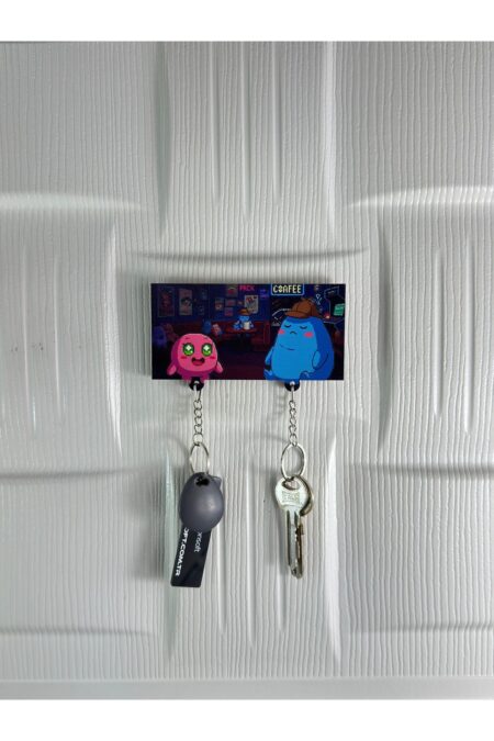 Pu Ve Sup'ın Sevimli Anı Temalı Ahşap Anahtarlık - Polman Ho Pu Ve Sup'ın Sevimli Anı Temalı Ahşap Anahtarlık - Polman Ho.