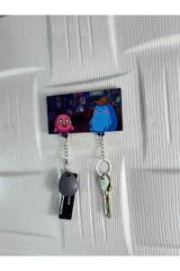 Pu Ve Sup'ın Sevimli Anı Temalı Ahşap Anahtarlık - Polman Ho Pu Ve Sup'ın Sevimli Anı Temalı Ahşap Anahtarlık - Polman Ho.