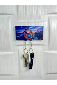 Ay Işığında Masalsı Çift El Yapımı Ahşap Temalı Romantik Anahtarlık Ay Işığında Masalsı Çift El Yapımı Ahşap Temalı Romantik Anahtarlık.