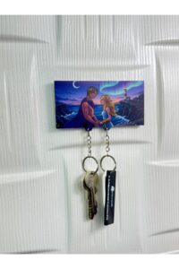 Ay Işığında Masalsı Çift El Yapımı Ahşap Temalı Romantik Anahtarlık Ay Işığında Masalsı Çift El Yapımı Ahşap Temalı Romantik Anahtarlık.