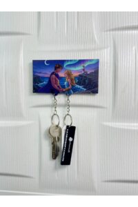 Ay Işığında Masalsı Çift El Yapımı Ahşap Temalı Romantik Anahtarlık Ay Işığında Masalsı Çift El Yapımı Ahşap Temalı Romantik Anahtarlık.