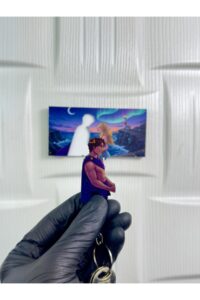 Ay Işığında Masalsı Çift El Yapımı Ahşap Temalı Romantik Anahtarlık Ay Işığında Masalsı Çift El Yapımı Ahşap Temalı Romantik Anahtarlık.