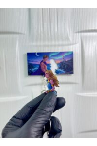 Ay Işığında Masalsı Çift El Yapımı Ahşap Temalı Romantik Anahtarlık Ay Işığında Masalsı Çift El Yapımı Ahşap Temalı Romantik Anahtarlık.