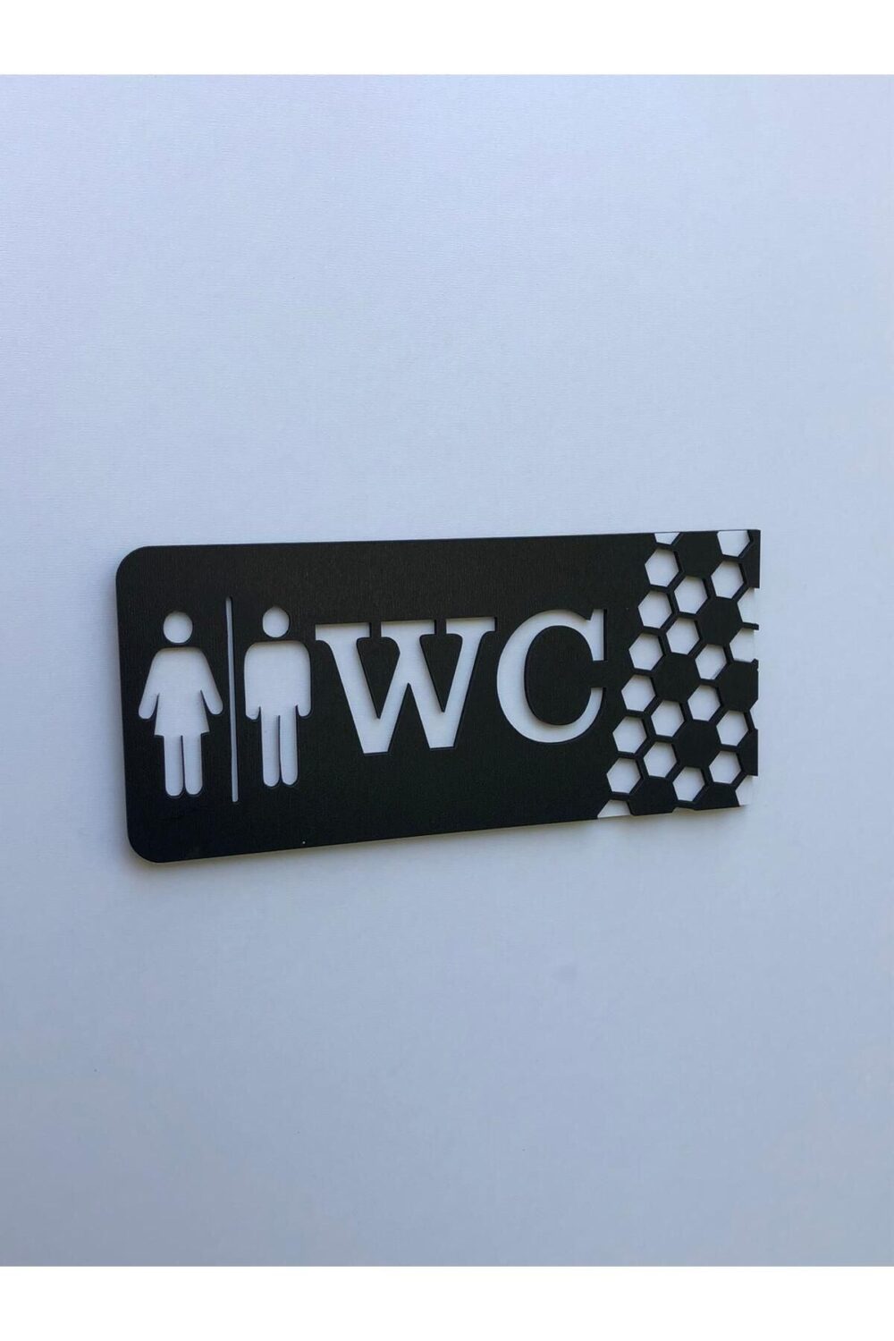 Dekoratif WC Yönlendirme Tabelası.