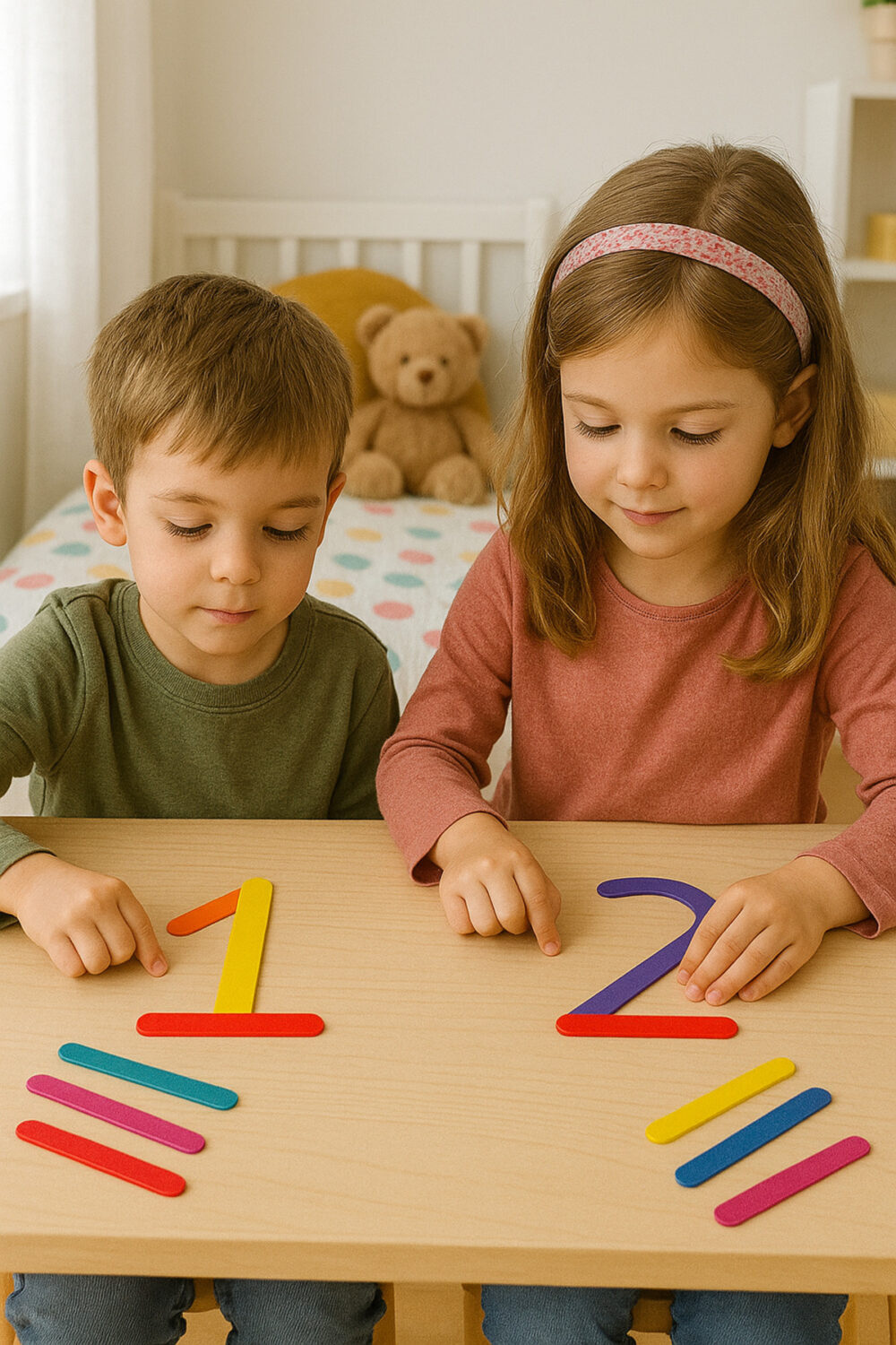 Renkli Sayı Stikleri – Eğlenceli Matematik Oyunu!.