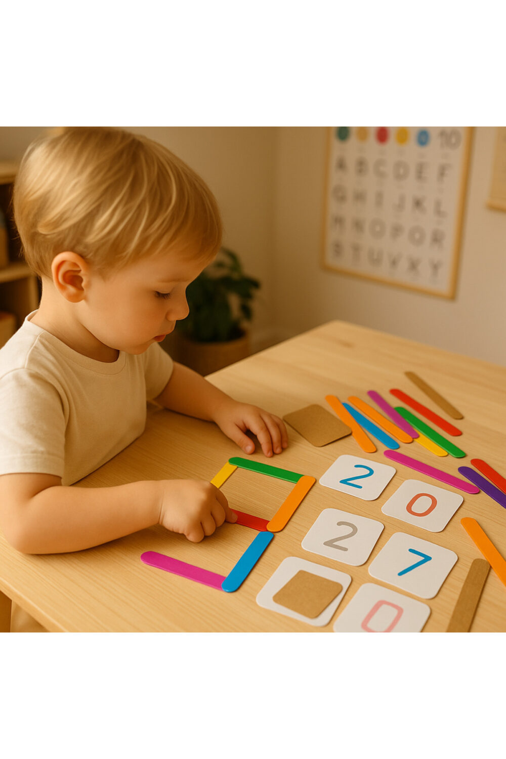 Renkli Sayı Stikleri – Eğlenceli Matematik Oyunu!.