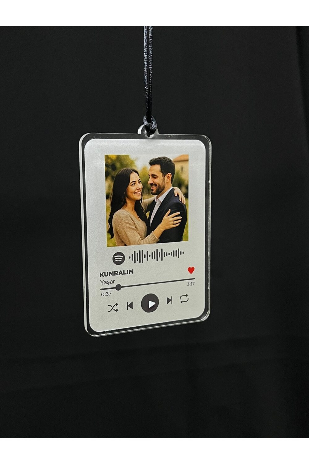 🎵 Kişiye Özel Spotify Şarkılı Dikiz Aynası Süsü – Fotoğraf & Müzik Senin Seçimin!.