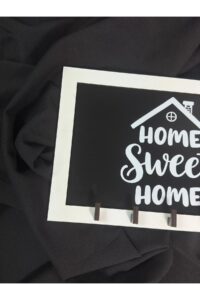 Home Sweet Home Yazılı Ahşap Anahtarlık Askısı Kapı Kenarı İçin Şık, Modern ve Estetik Duvar Dekoru Home Sweet Home Yazılı Ahşap Anahtarlık Askısı Kapı Kenarı İçin Şık, Modern ve Estetik Duvar Dekoru.