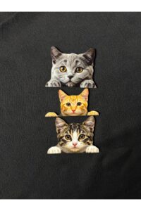 Üçlü Sevimli Kedi Figürlü Priz Üstü Süs - Dekoratif Aksesuar Üçlü Sevimli Kedi Figürlü Priz Üstü Süs - Dekoratif Aksesuar.