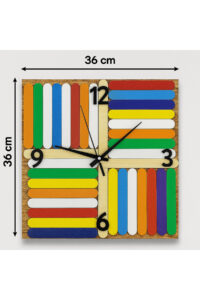 Montessori Ahşap Çubuklu Eğitici Duvar Saati – Sessiz Mekanizmalı Montessori Ahşap Çubuklu Eğitici Duvar Saati – Sessiz Mekanizmalı.