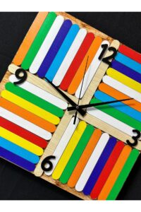 Montessori Ahşap Çubuklu Eğitici Duvar Saati – Sessiz Mekanizmalı Montessori Ahşap Çubuklu Eğitici Duvar Saati – Sessiz Mekanizmalı.